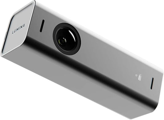 Lumina 4K Webcam: Studio-Quality Webcam Powered by AI. Look Great on Every Video Call. Compatible with Mac and PC (Atomic Grey)-DeskLoop Office