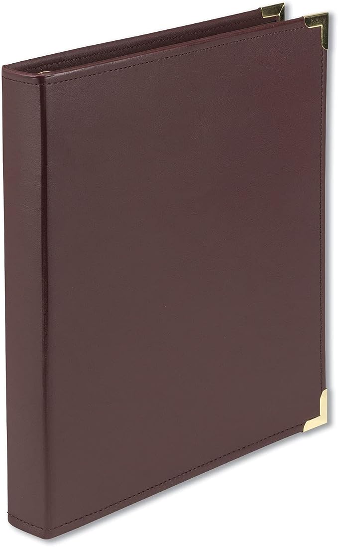 Samsill Classic Collection 3 Ring Leather Binder, Executive Presentation by Samsill