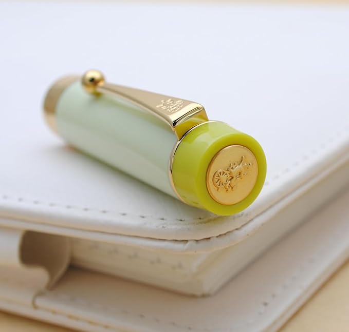 JINHAO 100 Fountain Pen with Ink Converter (Medium Nib 0.7mm, Green Lemon)-DeskLoop Office