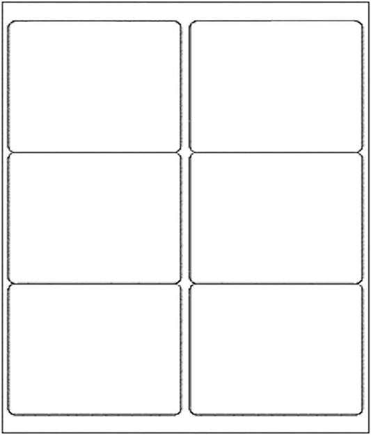 BESTEASY 3 1/3" x 4" Labels Shipping Labels for Laser Inkjet Printers, 6 Up Self Adhesive FBA Address Labels, White Matte Mailing Label Stickers (1000 Sheets, 6000 Labels)-DeskLoop Office