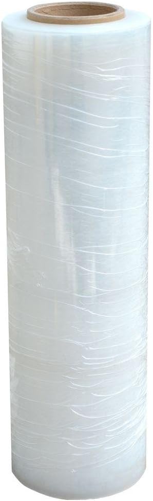 16 Rolls 18" x 1500 Ft Stretch Wrap Heavy Duty, Industrial Strength Shrink Wrap, 55 Gauge High Performance Stretch Film Replaces 80 Gauge Low Films, Clear Hand Stretch Wrap-DeskLoop Office