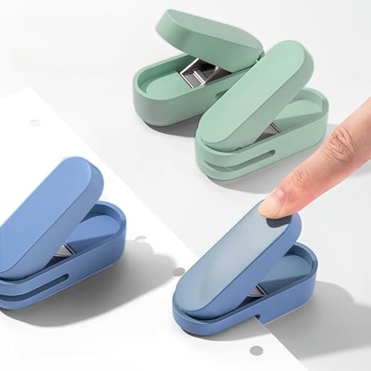 Magnoloran 2 Pack Single Hole Punch, 1/4 inch Mini Small Hole Puncher Heavy Duty Paper Hole Puncher Small Hole Punch One Hole Puncher for Crafts Paper Cards Tags Scrapbook-Blue&Green-DeskLoop Office