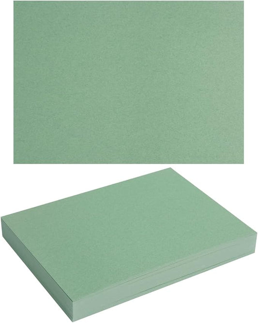 50 Sheets Blank Cardstock Paper 250 GSM Thick Heavy Cards Stock for DIY Art Projects, Card Making, Postcards, Greeting Cards, Birthday Party, Wedding Invitation (Sage-Green, 5x7 inches)-DeskLoop Office