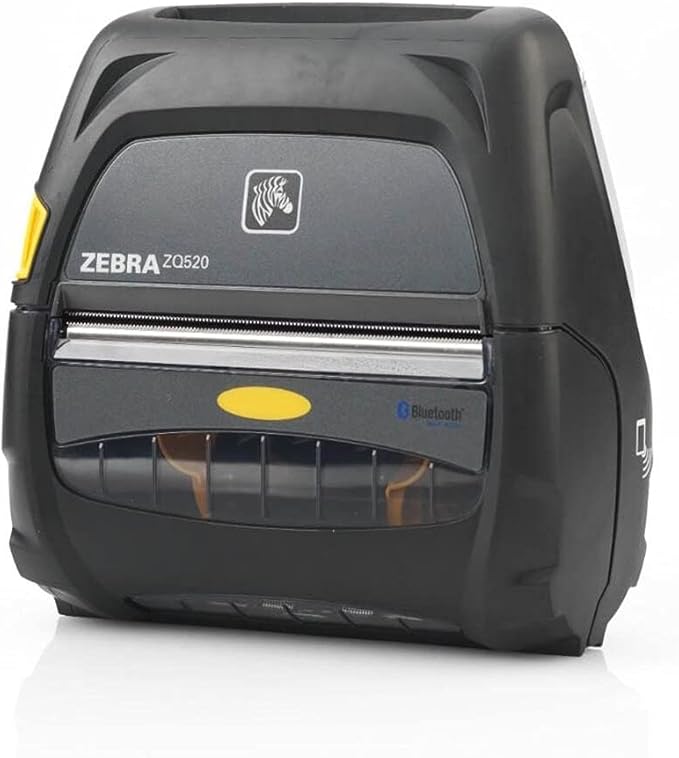 Zebra Technologies ZQ52-AUE0010-00 Series ZQ520 Mobile Printer, 4" Print Width, Bluetooth 4.0 Without Battery, Group O (Renewed)-DeskLoop Office