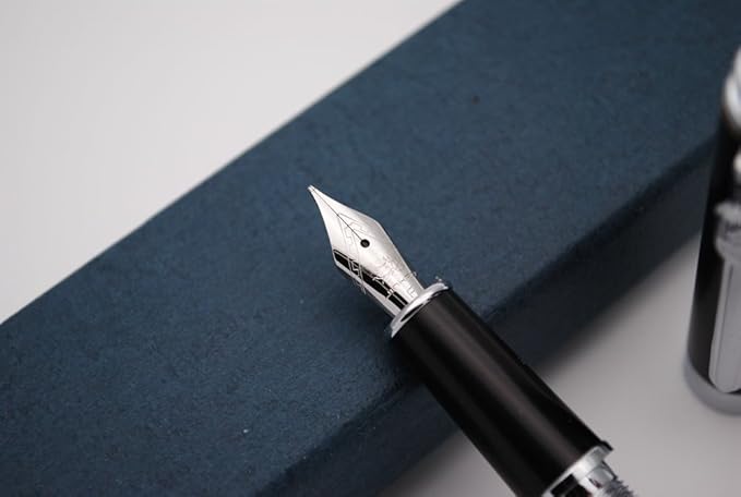 JINHAO 8802 Fountain Pen F Nib (Wooden Barrel)-DeskLoop Office