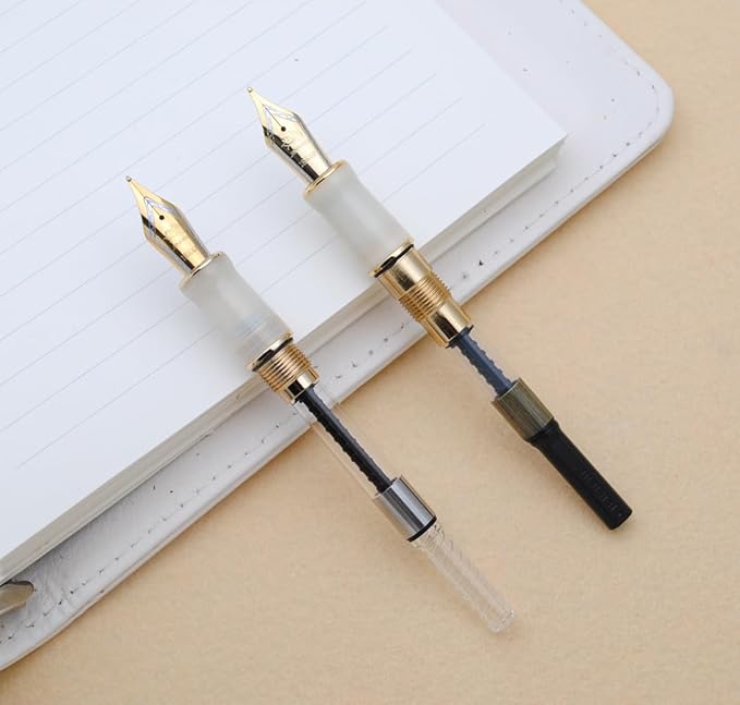 JINHAO 100 Fountain Pen with Ink Converter (Medium Nib 0.7mm, Light Pink)-DeskLoop Office