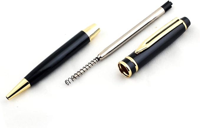 Free Engraving - Personalized Roller Ballpen, Ballpoint pen, Refillable Pens, Retractable Medium Refill Pen Black Ink, Custom Gifts for Men, Women, Classy Gift Box-DeskLoop Office