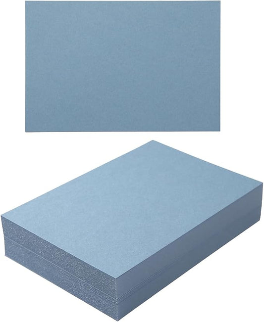 50 Sheets Blank Cardstock Paper 250 GSM Thick Heavy Cards Stock for DIY Art Projects, Card Making, Postcards, Greeting Cards, Birthday Party, Wedding Invitations (Dusty-Blue, 5x7 inches)-DeskLoop Office