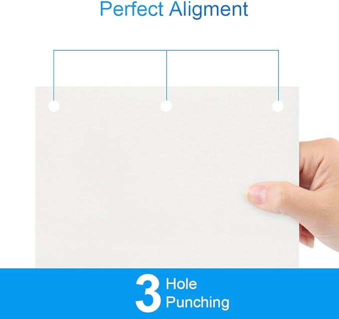 Electric 3 Hole Paper Punch, VEYETTE Heavy Duty Commercial Hole Puncher with Adapter for Office School Studio, 30 Sheet Capacity,Color Gray-DeskLoop Office