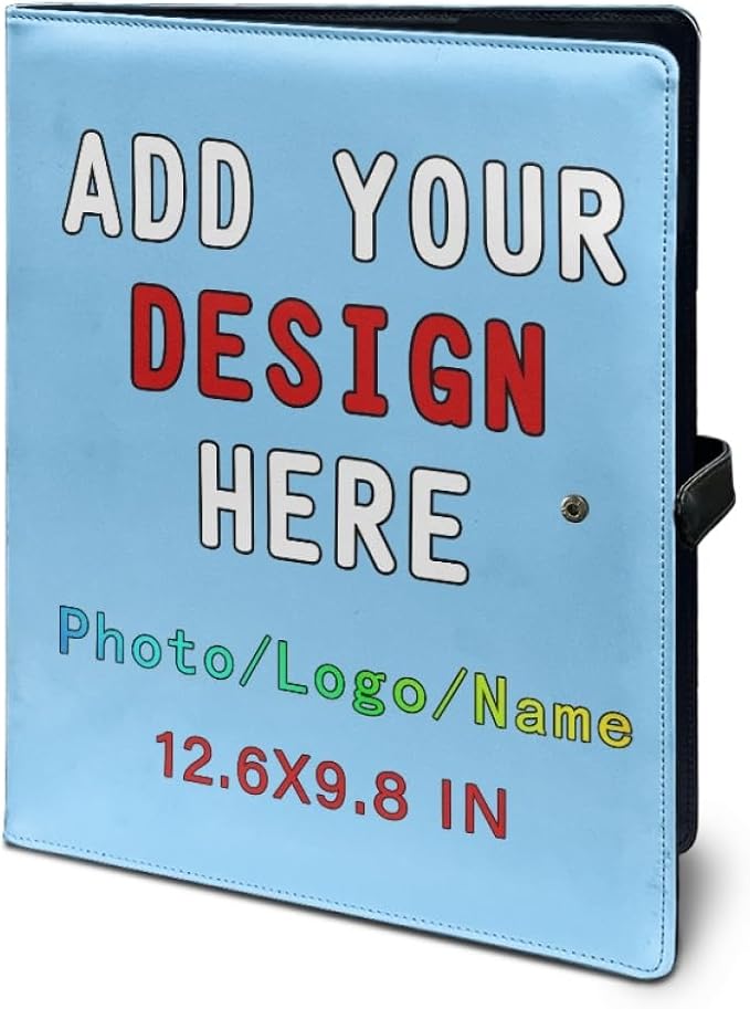 Personalized Padfolio Clipboard Folder Add Your Own Logo Text Text, Custom - Image 5