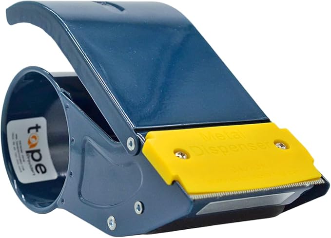 WOD Excell ET-366 Heavy Duty Metal Frame Filament Strapping Tape Dispenser: Fits 3 inch Wide, Blue-DeskLoop Office
