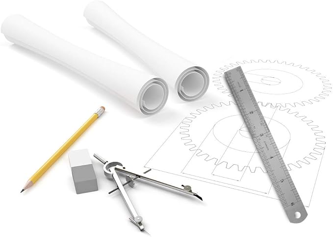 6 Inch Stainless Steel Ruler 2 Pack.-DeskLoop Office