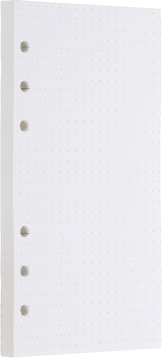 PATIKIL A6 Dot Grid Paper 6-Ring Binder Loose Leaf Planner Filler Paper Planner Inserts, 80 Sheets/160 Pages, Lined-DeskLoop Office