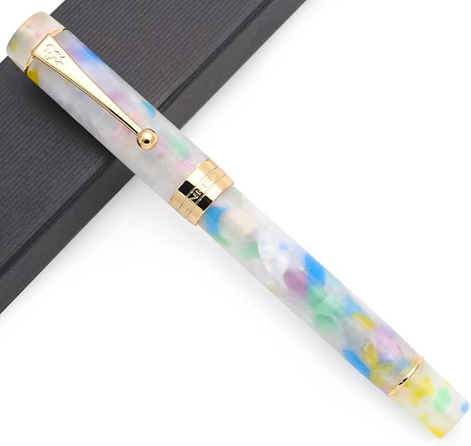 JINHAO 100 Fountain Pen with Ink Converter (Medium Nib 0.7mm, Colorful)-DeskLoop Office
