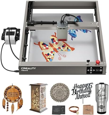 CREALITY FALCON2 40W Laser Engraver Machine with Air Assist, 240W Laser Engraver and Cutter Machine for Wood Metal Crafting Customized Gift and Batch Produce-DeskLoop Office