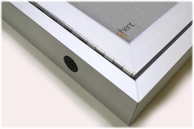 Ghent 36"x48" 2-Door Outdoor Enclosed Vinyl Bulletin Board, Shatter Resistant, with Lock, Satin Aluminum Frame - Ebony (PA23648VX-183 ), Made in the USA-DeskLoop Office