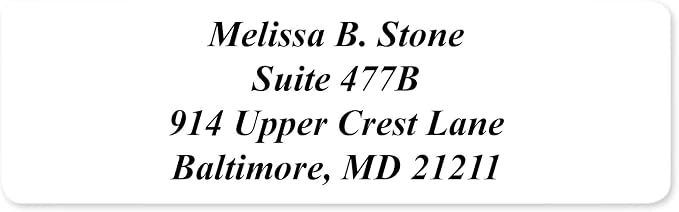 White Personalized Return Address Labels - Image 5