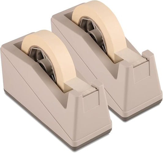 Lichamp 2-Pack Desktop Tape Dispenser Holder with 3-Inch Core - Organizer for Masking, Painters& Heat Transfer Tapes - Office & Craft Supplies Accessories-DeskLoop Office