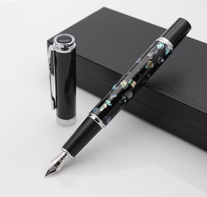 JINHAO 8802 Fountain Pen F Nib (Shell Carving - 2)-DeskLoop Office