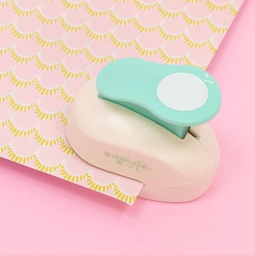 Craftelier - 1 Inch Circle Punch with Lever Press | Shape Hole Puncher for Paper Crafts | Round Hole Punch to Create Scrapbooks, DIY Cards & Journals | Mini Hole Punch for Paper & Cardstock.-DeskLoop Office