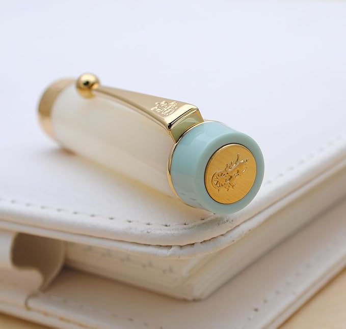 JINHAO 100 Fountain Pen with Ink Converter (Medium Nib 0.7mm, Light Green)-DeskLoop Office