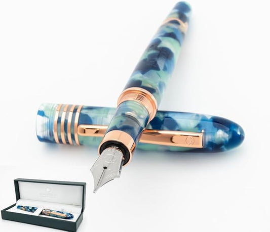 Monteverde Blue Mountain Fountain Pen - M-DeskLoop Office