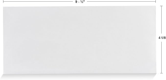 Aimoh #10 Security Self Seal Envelopes – 200 Qty |No Window, EnveGuard, 4⅛ x 9½", White, 24 LB, 200 Count (34100-2)-DeskLoop Office