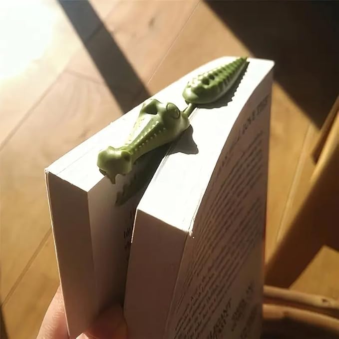 Crocodile Bookmark ā Funny Alligator Book Clip for Kids & Book Lovers ā Cute Animal-Shaped Page Marker ā Unique Gift for Readers & Students