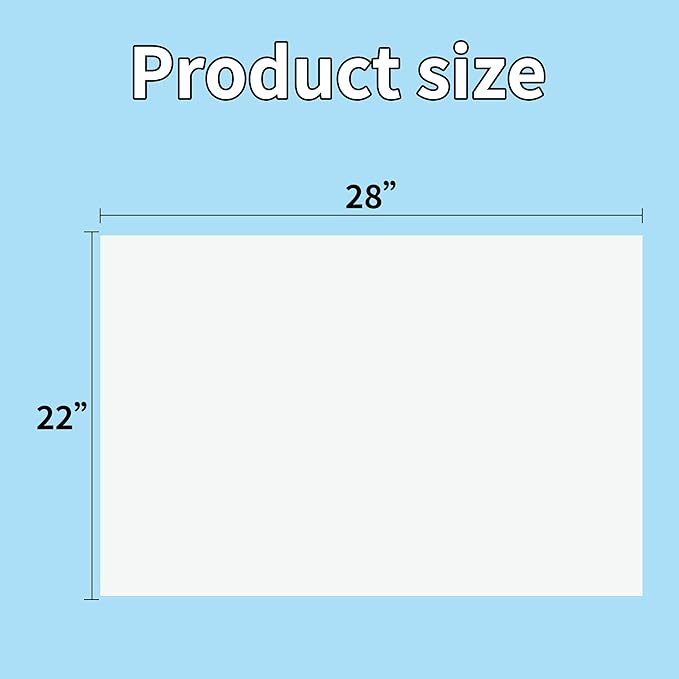 100PCS White 22"X28" Poster Board School and Craft Supplies,Super Value Poster Boards,Project Presentation Drawin