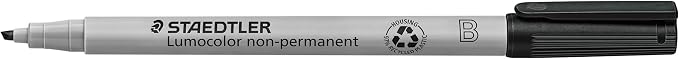 STAEDTLER Lumograph Non-Permanent Wet Erase Marker Pen: 4 Count - Image 4