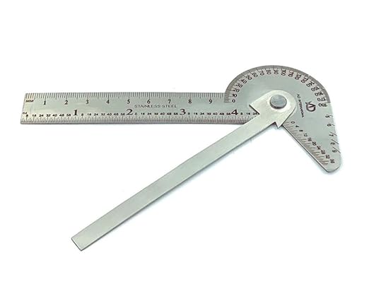 Multi Purpose Protractor Square Rule Centre Finder Drill Point Gauge Hand Tools-DeskLoop Office
