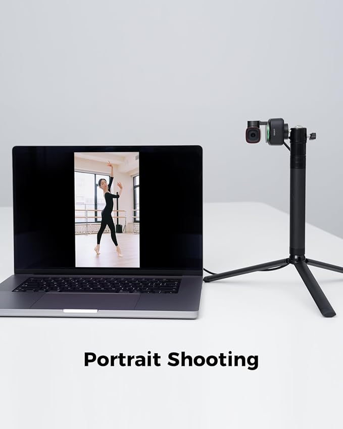 OBSBOT Tiny 2 Webcam 4K Voice Control PTZ, AI Tracking Multi-Mode & Auto Focus, Web Camera with 1/1.5" Sensor, Gesture Control, 60 FPS, HDR Light Correction, Webcam for PC, Streaming, Meeting, etc.-DeskLoop Office