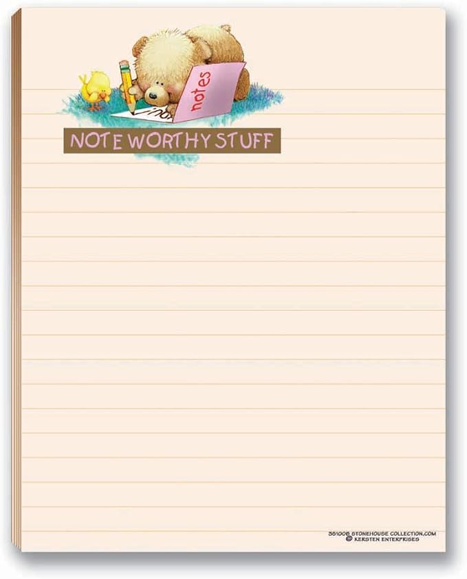 Cute Notepads - 4 Assorted Pads - Sweet, Feel Good Notepads - Great Gift Idea, 50 Sheets Each-DeskLoop Office