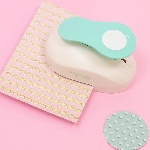 Craftelier - 3 Inch Circle Punch with Lever Press | Shape Hole Puncher for Paper Crafts | Round Hole Punch to Create Scrapbooks, DIY Cards & Journals | Mini Hole Punch for Paper & Cardstock.-DeskLoop Office