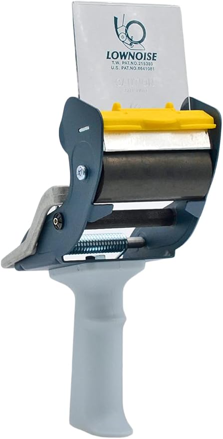 WOD SNC-389 3" Mousetrap Low Noise Carton Sealing Packaging Tape Silent Gun Dispenser with Safety Blade Cover - Ideal for Noise Sensitive Environments: Fits Up to 3 in. Wide (Holds 3 in. Core)-DeskLoop Office