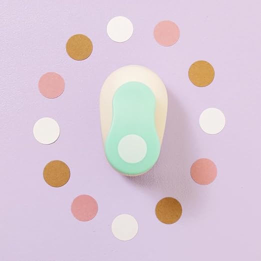 Craftelier - 5/8 Inch Circle Punch with Lever Press | Shape Hole Puncher for Paper Crafts | Round Hole Punch to Create Scrapbooks, DIY Cards & Journals | Mini Hole Punch for Paper & Cardstock.-DeskLoop Office