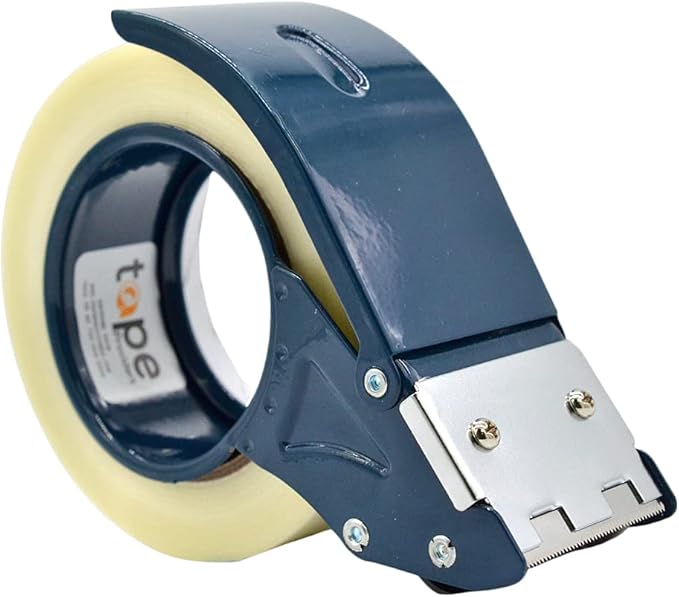 WOD Excell ET-266 Heavy Duty Metal Frame Filament Strapping Tape Dispenser: Fits 2 inch Wide, Blue-DeskLoop Office