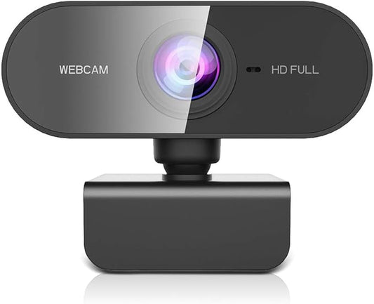 Webcam with Microphone&1080P HD Web Cam,Stand for PC/MAC/Laptop/Desktop, Wide Angle Web Cameras for YouTube,Skype,Zoom,Xbox One,Video Calling,Studying and PS4-DeskLoop Office