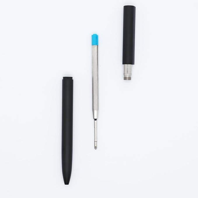 DunBong Blue Ink Refill Pack of 5, Replaceable Ballpoint Pen Refills, Medium - Image 6