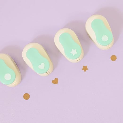 Craftelier - 3/8 Inch Circle Scallop Punch with Lever Press | Shape Hole Puncher for Paper Crafts | Scalloped Hole Punch to Create Scrapbooks, DIY Cards & Journals-DeskLoop Office