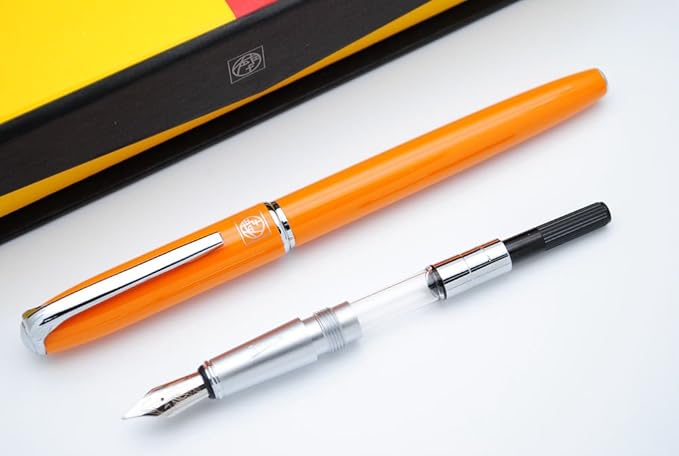 czxwyst Picasso 916 Malage Fountain Pen M Nib Original Box (Orange)-DeskLoop Office