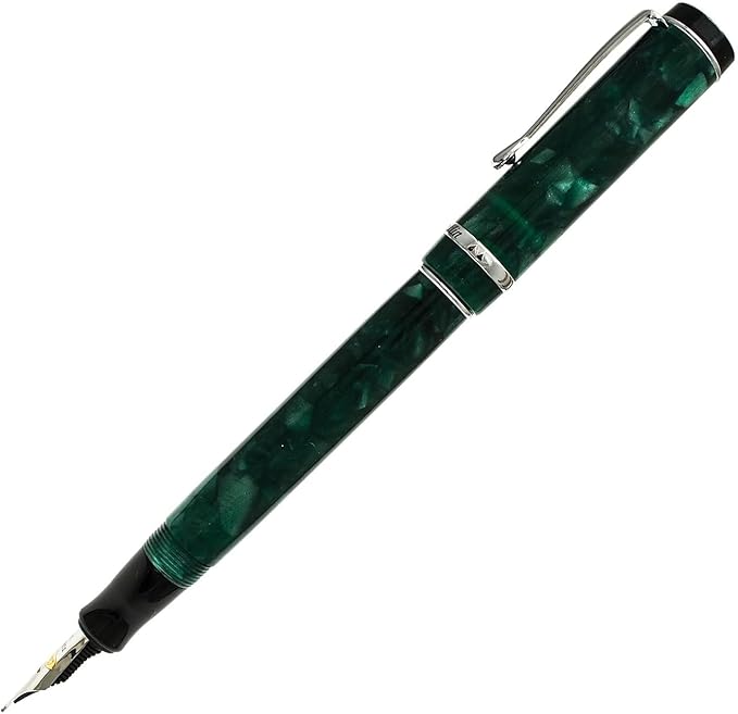 Conklin Duragraph Fountain Pen Forest Green - Fine Nib, Luxury Writing Instrument, Premium Resin Finish-DeskLoop Office
