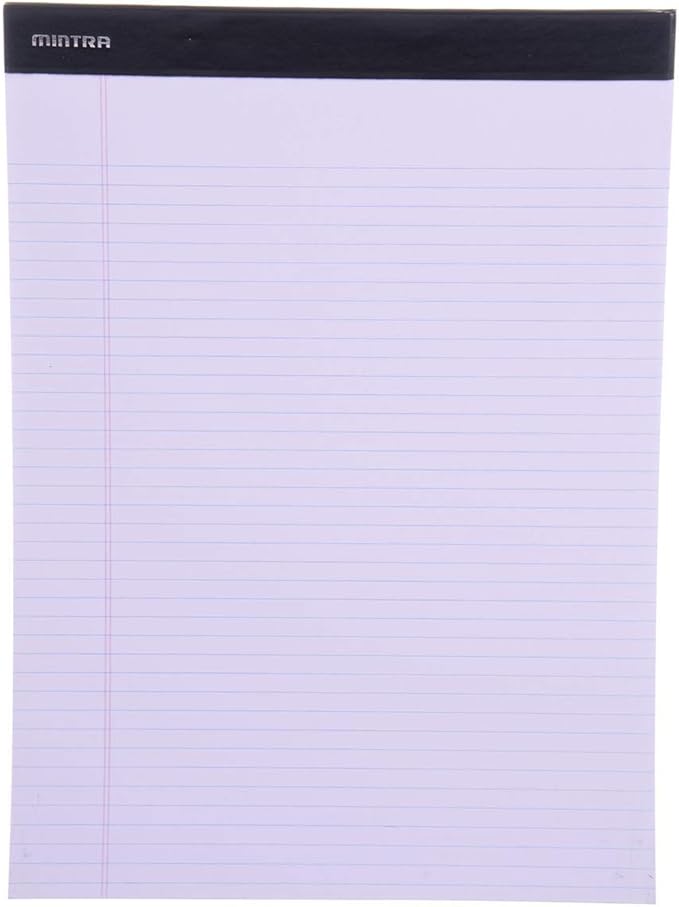 Mintra Office Legal Pads - ((BASIC PASTEL 6pk, 8.5in x 11in, NARROW RULED))-DeskLoop Office