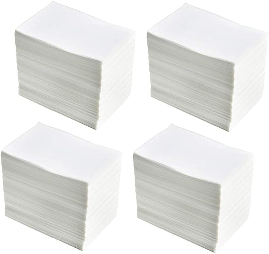 4 Stacks Fanfold 4" x 6" Direct Thermal Labels, 1000 Labels Per Stack, White Perforated Shipping Labels, Permanent-Adhesive, Compatible Zebra, Rollo Thermal Label Printer-DeskLoop Office