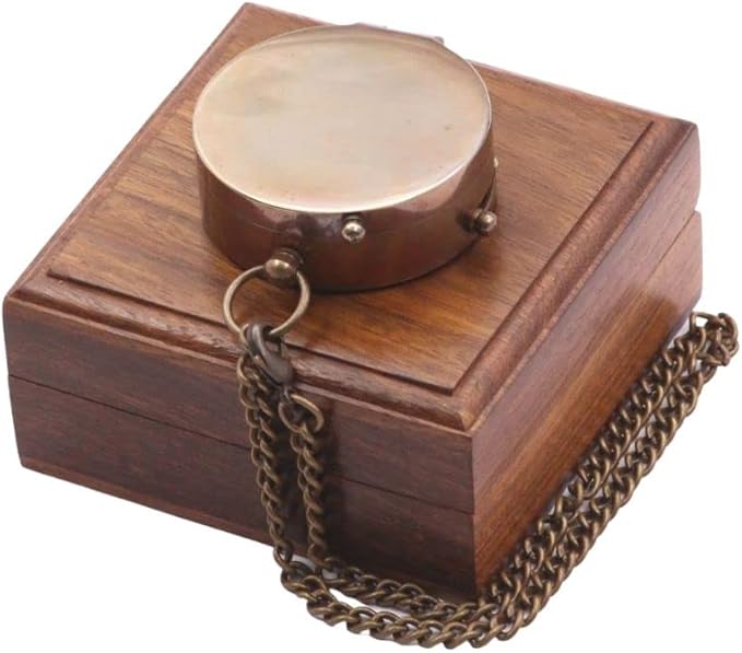 to My Husband I Love You, Brass Compass Engraved Gifts for Men, Bronze for Men, Romantic Gifts for Him/Her, Keepsake Gifts for Husband, 5th/25th 50th Wedding Ideas-DeskLoop Office