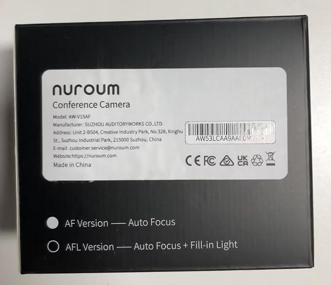 NUROUM V15AF 2K Webcam for PC, 1080p 60FPS AutoFocus Web Camera with Microphone, Privacy Cover and Mute, 75°FOV Dual Microphone USB FHD Computer Camera, Plug and Play for Zoom/Skype/Teams, White-DeskLoop Office