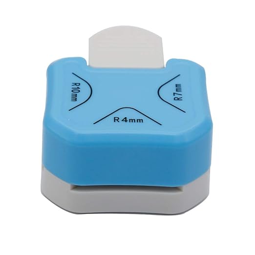 QIQQIKIN Paper Corner Rounder 3 in 1 (R4mm+R7mm+R10mm), Punches for Crafts, Cutter ,Envelope Punch Board ,Hole Puncher, Laminate, DIY Projects, Photo Cutter,Card Making Scrapbooking and Journaling-DeskLoop Office