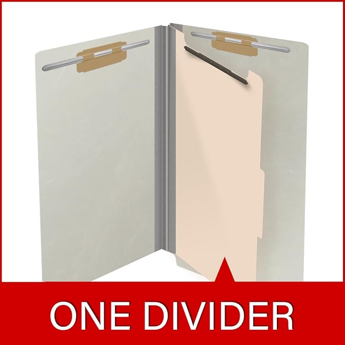 Ecom Folders Top Tab Pressboard Classification Folders | Legal Size 25 Pt Stock - Image 8