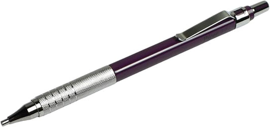 PIPER Quadrata Metal Mechanical Pencil 0.7mm with Erasers and HB #2 Lead Refills for Art, Sketching, Writing, Drafting (Dusty Dark Purple)-DeskLoop Office