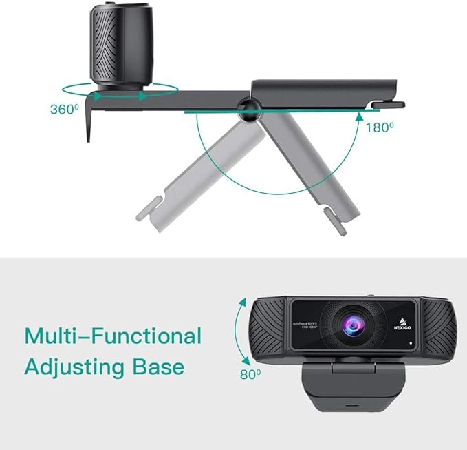 NexiGo N680 1080P Business Webcam with Microphone, Software and Privacy Cover, AutoFocus, Streaming USB Web Camera, for Online Class, Zoom Meeting Skype Facetime Teams, PC Mac Laptop Desktop-DeskLoop Office